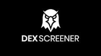 dex screener logo on a black background