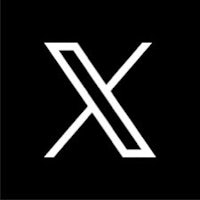 the letter x on a black background